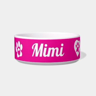 Personalisierte Keramik Katzenschale, individuelle Napf