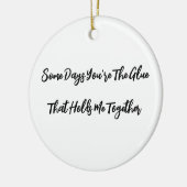 Personalisierte Keramik Keramik Ornament (Links)