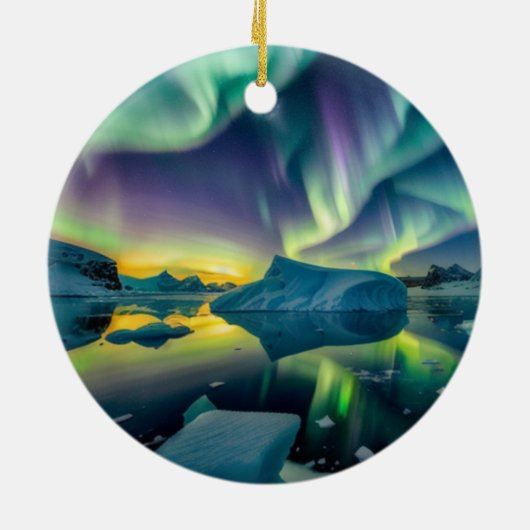 Personalisierte Keramik Keramik Ornament (Hinten)