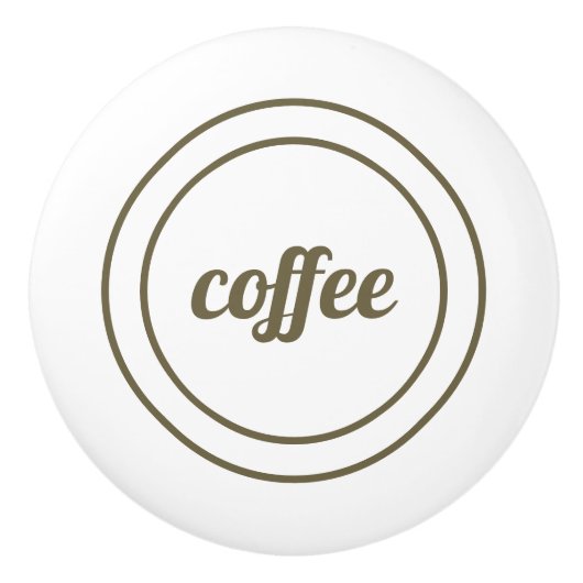 Personalisierte Keramik Keramikknauf (Vorderseite)