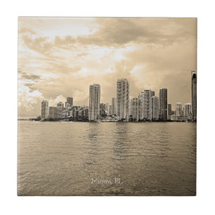 Personalisierte Keramik - Miami, Florida Fliese