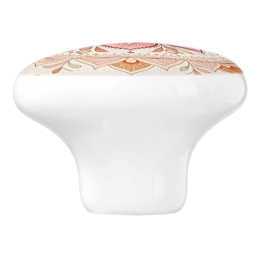 Personalisierte Keramik mit dem Bild oder der Kuns Keramikknauf (Seitenansicht)