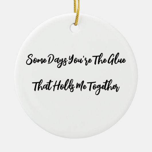 Personalisierte Keramik Ornament (Vorne)