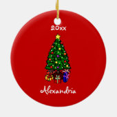 Personalisierte Keramik Ornament (Hinten)