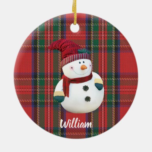 Personalisierte Keramik Ornament (Hinten)