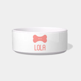 Personalisierte Keramik Pet Bowl (Flamingo Pink) Napf