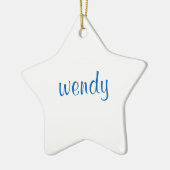 Personalisierte Keramik Star Individuelle Name Orn Ornament (Links)