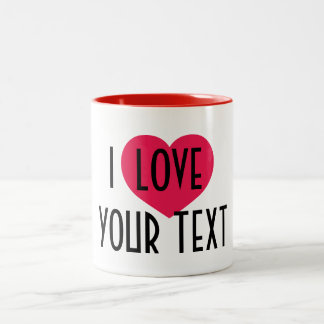 Personalisierte Keramik Tasse Geschenk, i Herz ben