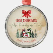 Personalisierte Keramik Weihnachtsschmuck - Erste (Vorne)