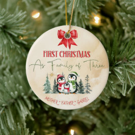 Personalisierte Keramik Weihnachtsschmuck - Erste 