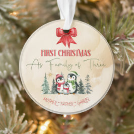 Personalisierte Keramik Weihnachtsschmuck - Erste  Ornament
