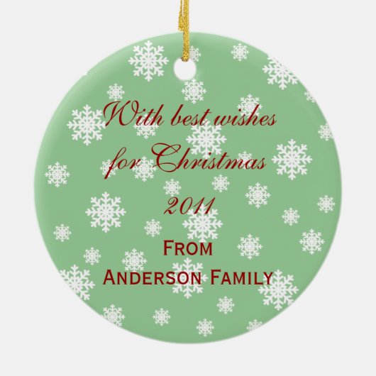 Personalisierte Keramikornament (Hinten)