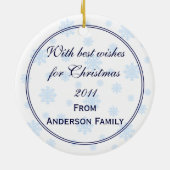 Personalisierte Keramikornament (Hinten)