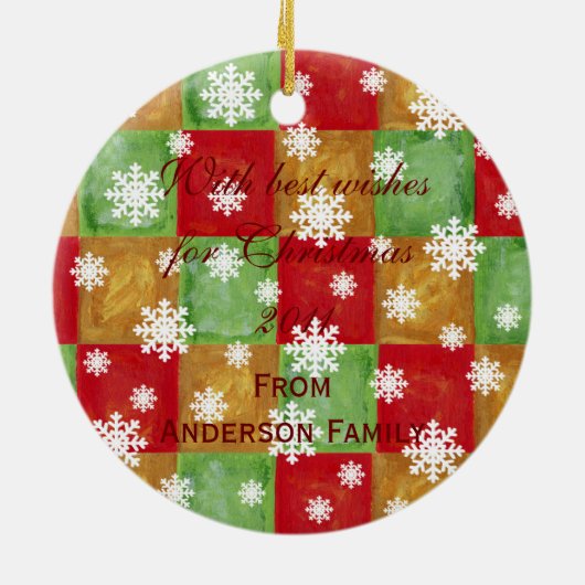 Personalisierte Keramikornament (Hinten)