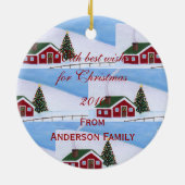 Personalisierte Keramikornament (Hinten)