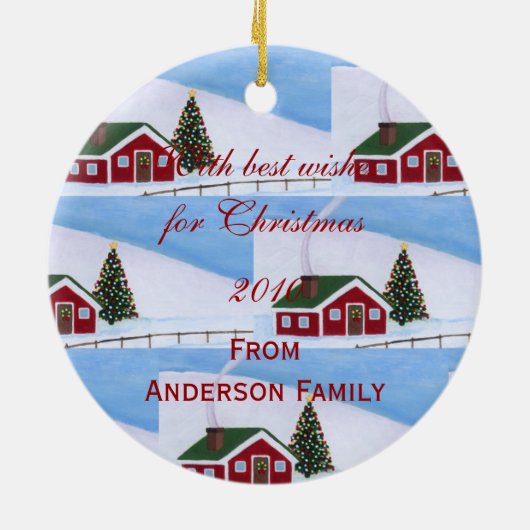 Personalisierte Keramikornament (Hinten)