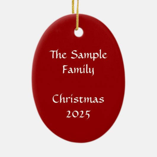 Personalisierte Keramikornament (Hinten)