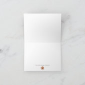 Personalisierte Kernspeichergröße Grüne Wildblume Dankeskarte (Innenseite)