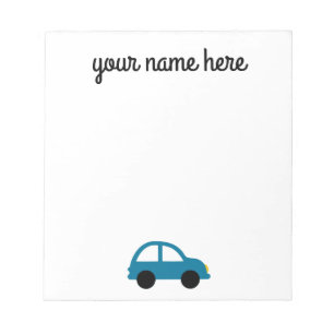 Personalisierte Kfz-Stationierung Notepad für Kin Notizblock