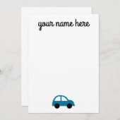 Personalisierte Kfz-Stationierungsnotecards für Ki Dankeskarte (Vorne/Hinten)