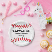 PERSONALISIERTE KIDS BASEBALL BIRTHDAY TELLER (Party)