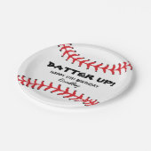 PERSONALISIERTE KIDS BASEBALL BIRTHDAY TELLER (Schrägansicht)