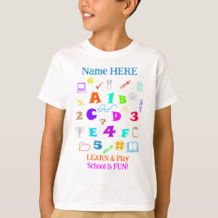 Personalisierte Kids-Colorful- und Inspirationssch T-Shirt
