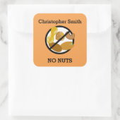 Personalisierte Kids mit benutzerdefinierter Colou Quadratischer Aufkleber (Tasche)