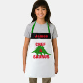 Personalisierte Kid's Schürze, Dinosaurier Graphic Schürze (Insitu)