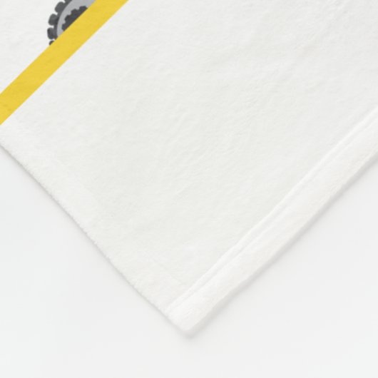 Personalisierte kids Wasserfarbenkonstruktionsfahr Fleecedecke (Ecke)