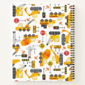 Personalisierte kids Wasserfarbenkonstruktionsfahr Notizblock (Rückseite)