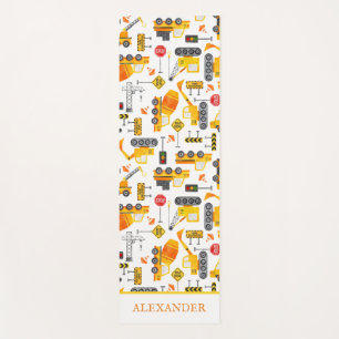 Personalisierte kids Wasserfarbenkonstruktionsfahr Yogamatte