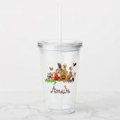 Personalisierte Kidtiere Acryltrinkbecher (Vorderseite)