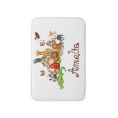 Personalisierte Kidtiere Badematte (Vorderseite Vertikal)