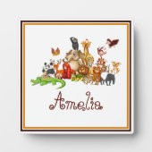Personalisierte Kidtiere Fotoplatte (Vorderseite)
