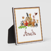 Personalisierte Kidtiere Fotoplatte (Vorderseite)