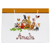 Personalisierte Kidtiere Große Geschenktüte (Vorderseite)