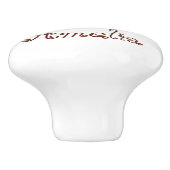 Personalisierte Kidtiere Keramikknauf (Seitenansicht)