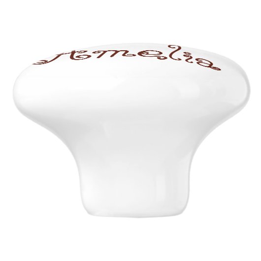 Personalisierte Kidtiere Keramikknauf (Seitenansicht)