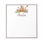 Personalisierte Kidtiere Notizblock (Vorderseite)