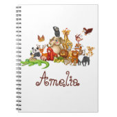 Personalisierte Kidtiere Notizblock (Vorderseite)