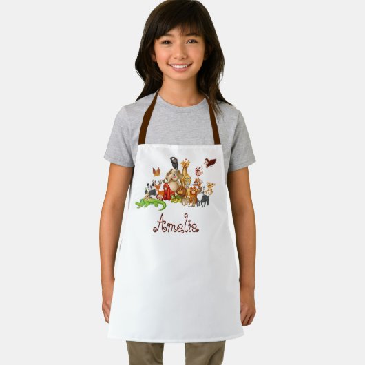 Personalisierte Kidtiere Schürze (Insitu)