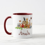 Personalisierte Kidtiere Tasse (Links)