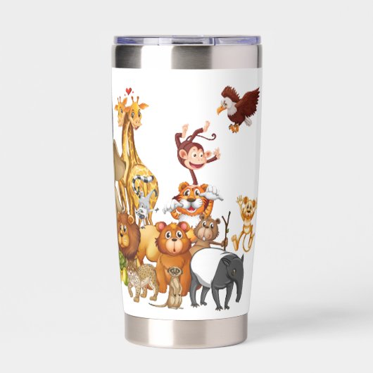 Personalisierte Kidtiere Thermobecher (Vorderseite)