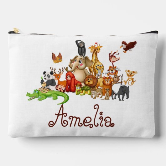 Personalisierte Kidtiere Zubehörtasche (Vorderseite)