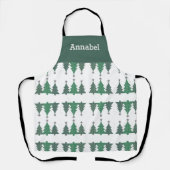 Personalisierte Kiefernbäume Schürze (Vorderseite)