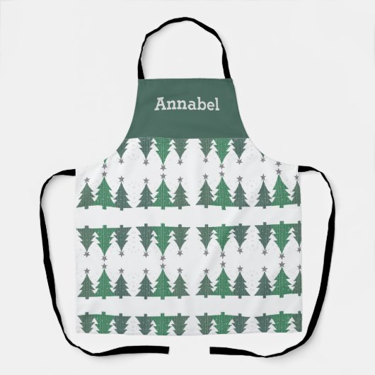 Personalisierte Kiefernbäume Schürze (Vorderseite)