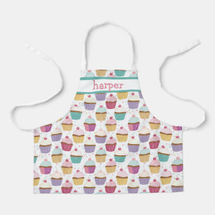 Personalisierte Kinder-Cupcake-Schürze Schürze