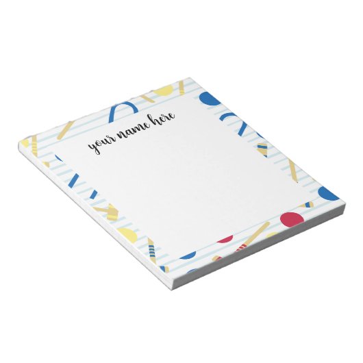 Personalisierte Kinder Danke Notepad Notizblock (angewinkelt)