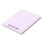 Personalisierte Kinder Danke Notepad Notizblock (Rotiert)